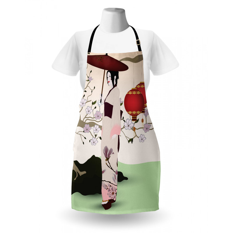 Tablier de fille parasol