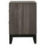 Table de chevet 2 tiroirs Grey Oak