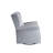 Zeger Gray Fabric Glider Chair With Swivel