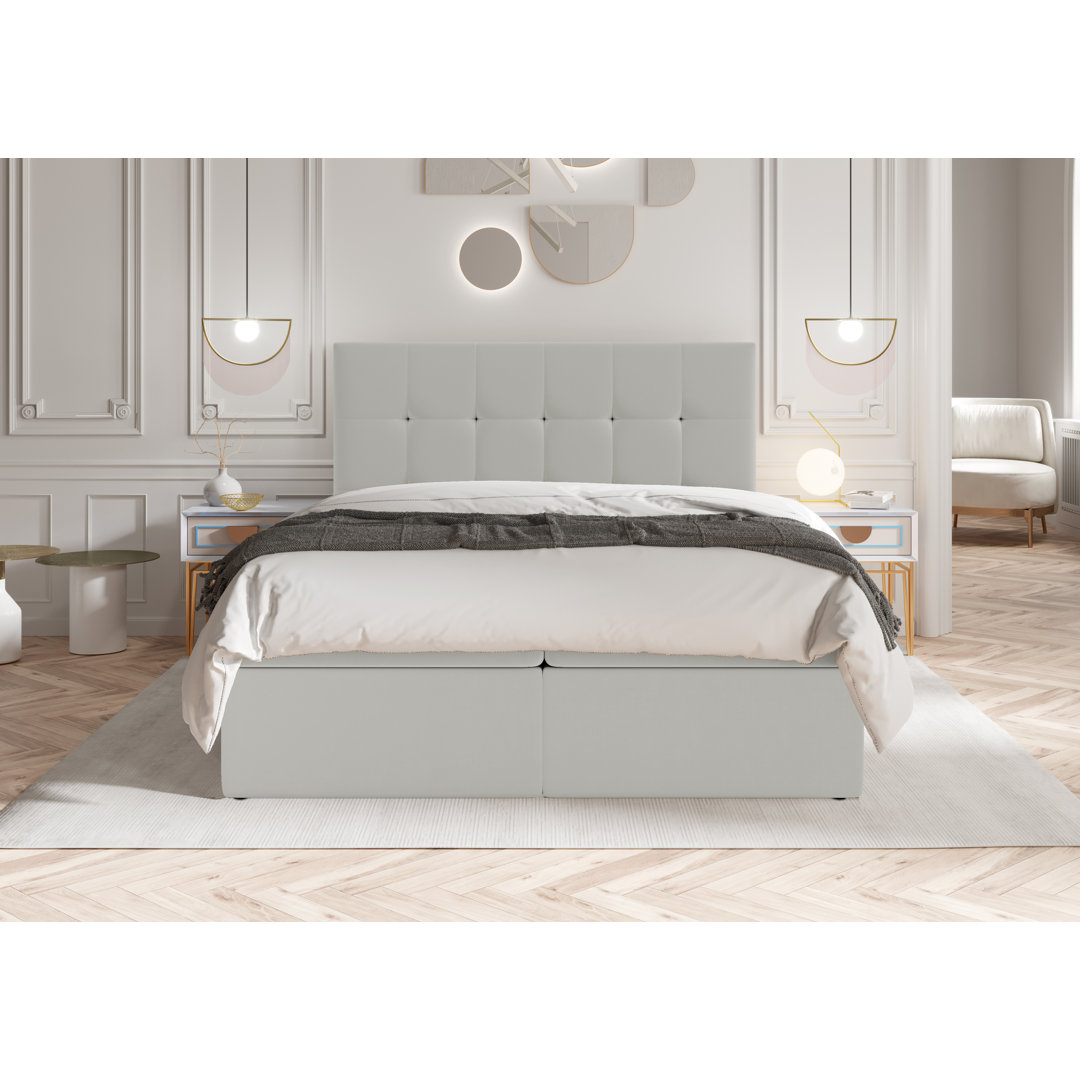 Boxspringbett Bellas mit Topper und Bettkasten