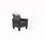 Fauteuil d'appoint rembourré en similicuir Deundria Comfy-747618138