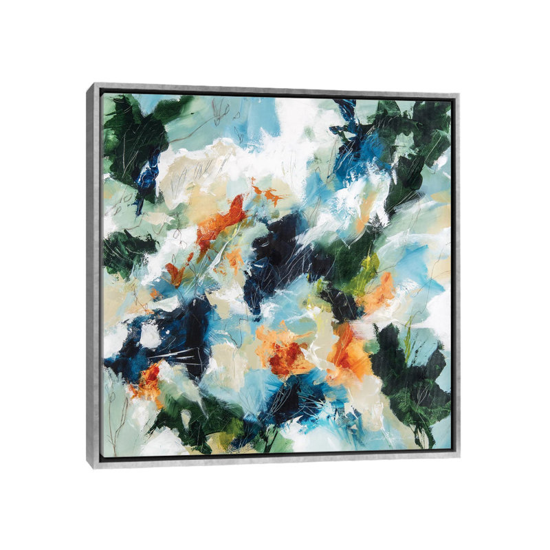 Impression d’art graphique, "nature Imprints I" par Cristina dalla Valentina, H 26 po x l 26 po x P 1,5 po, Pas de tapis