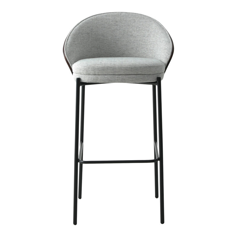 Anley Upholstered Bar Stool with Steel Frame