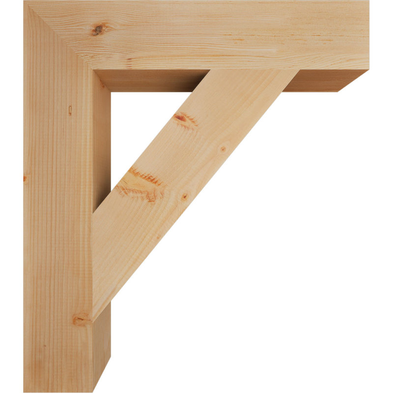 Support de bloc traditionnel, Douglas (lisse), H 34 po x l 5,5 po x P 30 po