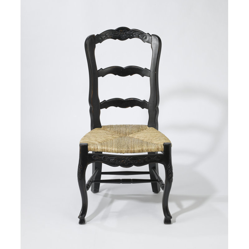 Chisem Ladder Back Side Chair, Black