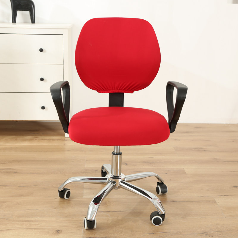 Housse pour tabouret à coussins carrés / rectangulaires, 100% polyester rouge