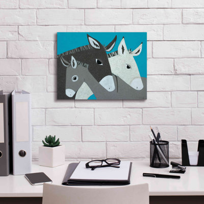 «Donkey Family» par Casey Craig, impression sur toile