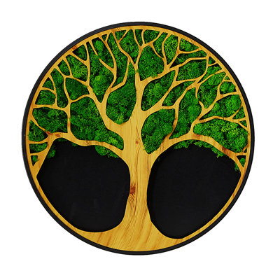 Life Tree Moss Metal Wall Art