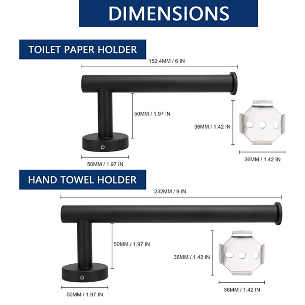 Latitude Run® 2 in 1 Tabletop Paper Towel Holder with Spray Bottle