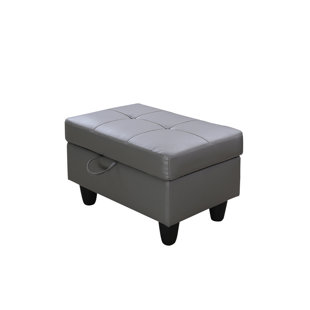 Faux Leather Upholstered Storage Bench