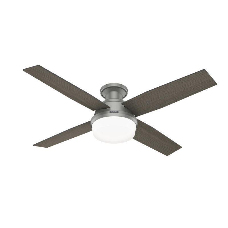 Ceiling Fan with LED Lights, Gray