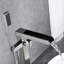 Robinet de salle de bain moderne avec robinet de baignoire en cascade et douche à main - Fixation au sol en nickel brossé, anti-rouille résistant à la corrosion-120920787