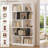 5 Tier Collapsed Tall Bookshelf Etagere Bookcase for Corner Odd Spaces-129459878