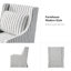 Fauteuil décoratif pivotant avec coussin lombaire l 29,5 po Claudio-815590144-815722988