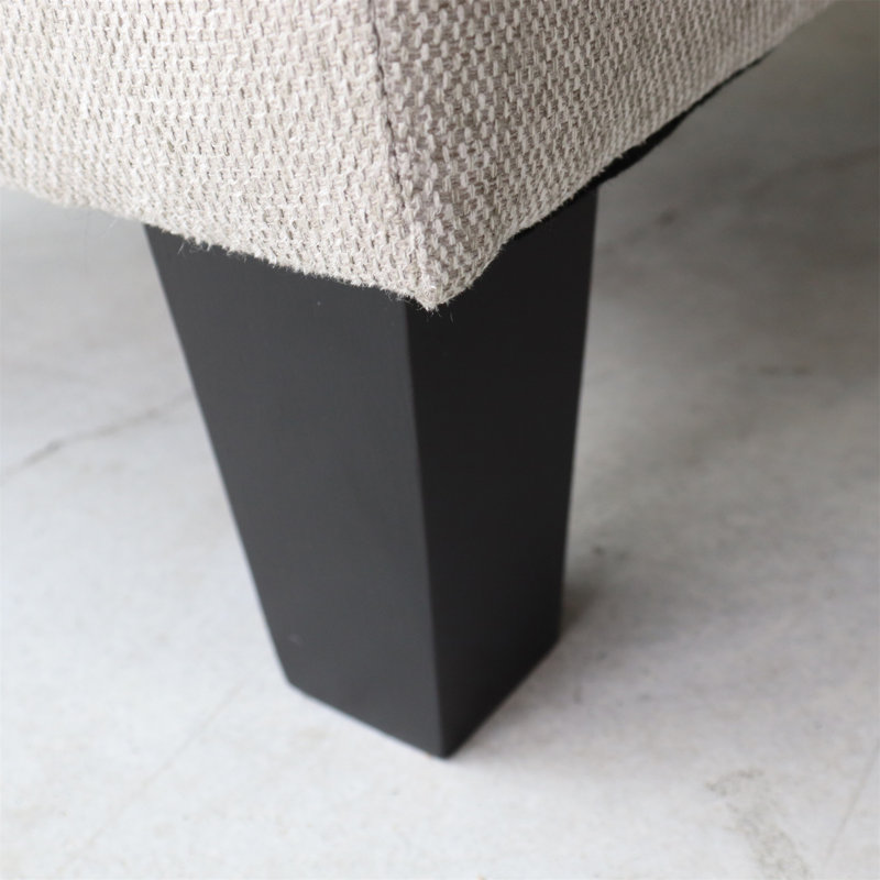 Fabric Ottoman Light Grey, Light Gray