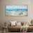 Coastal Beach " Seaside Contemplation Impressionist-Inspired Woman By The Ocean Stripes Retro Large Wall Decor "-96074627-111664993