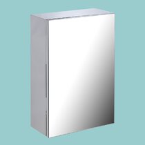 Stainless Steel Wall Mounted Medicine Cabinet w/ Mirror 21.75 x 1