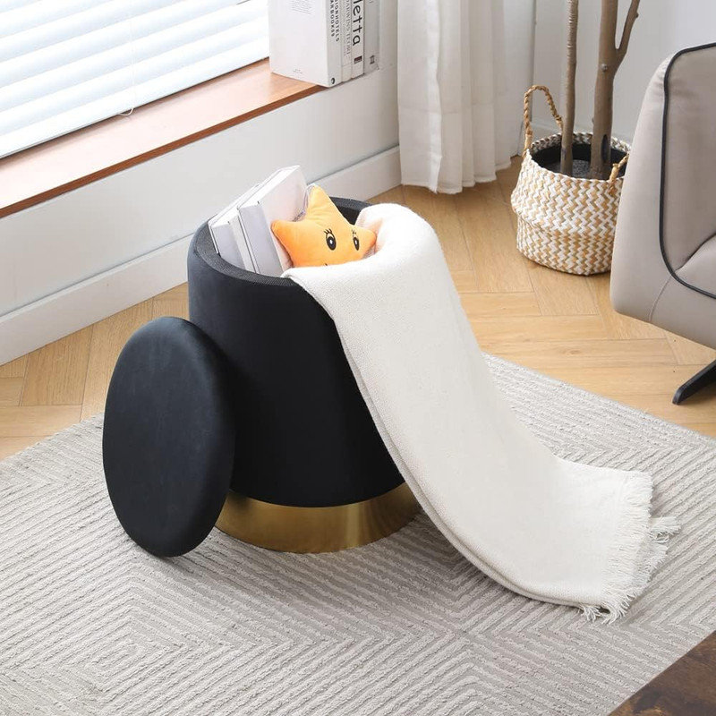 Accent Stool, Black