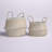 Seagrass Handmade Patterned Decorative and Functional Storage Basket with Handles