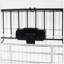Cage à 2 niveaux pour petits animaux avec roulettes, plateau amovible et rampe pour lapins, chinchillas, furets et plus, en noir