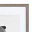 Ambrine Gray Wood Picture Frame - Set of 4 with Mat