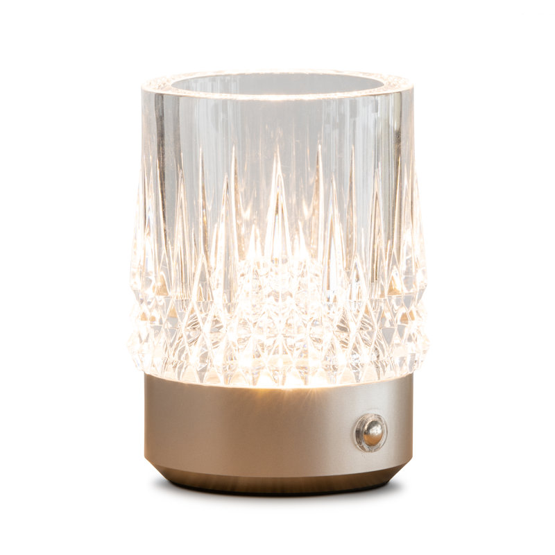 Tumbler Rechargeable CableFree LED Table Lamp, Silver