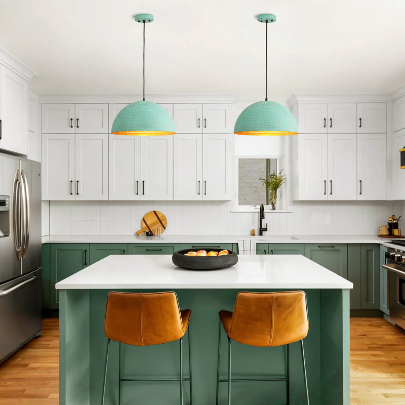 Lodi 1 - Light Dimmable Dome Kitchen Island Pendant Light