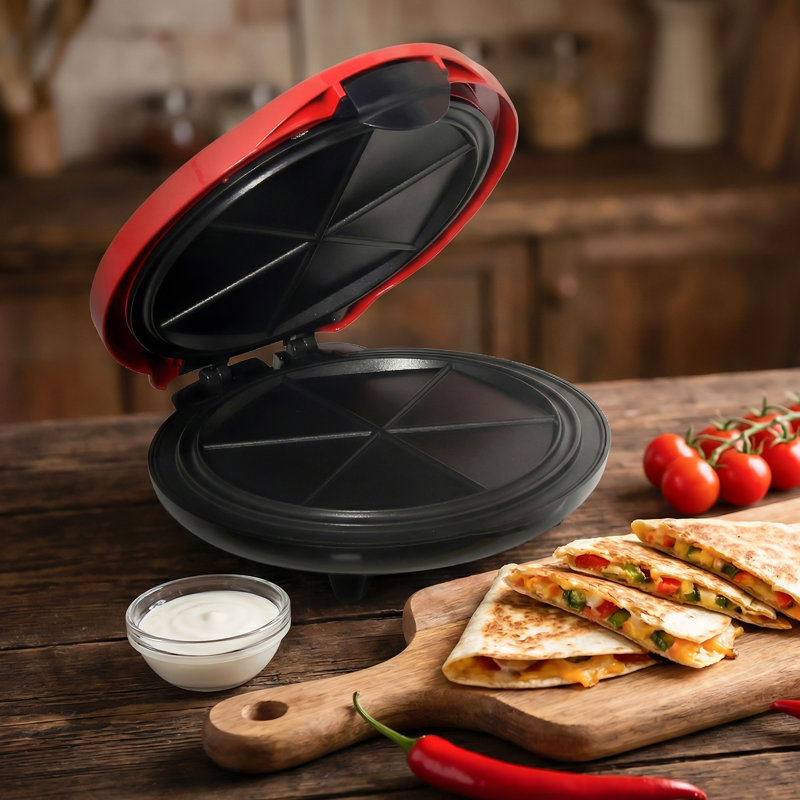 Machine à quesadilla 10 "(rouge)