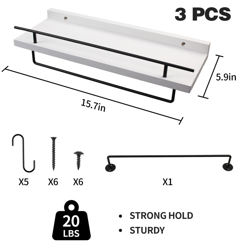 Bashemeth Floating Shelf