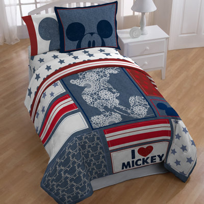 Mickey Polyester Patchwork Comforter