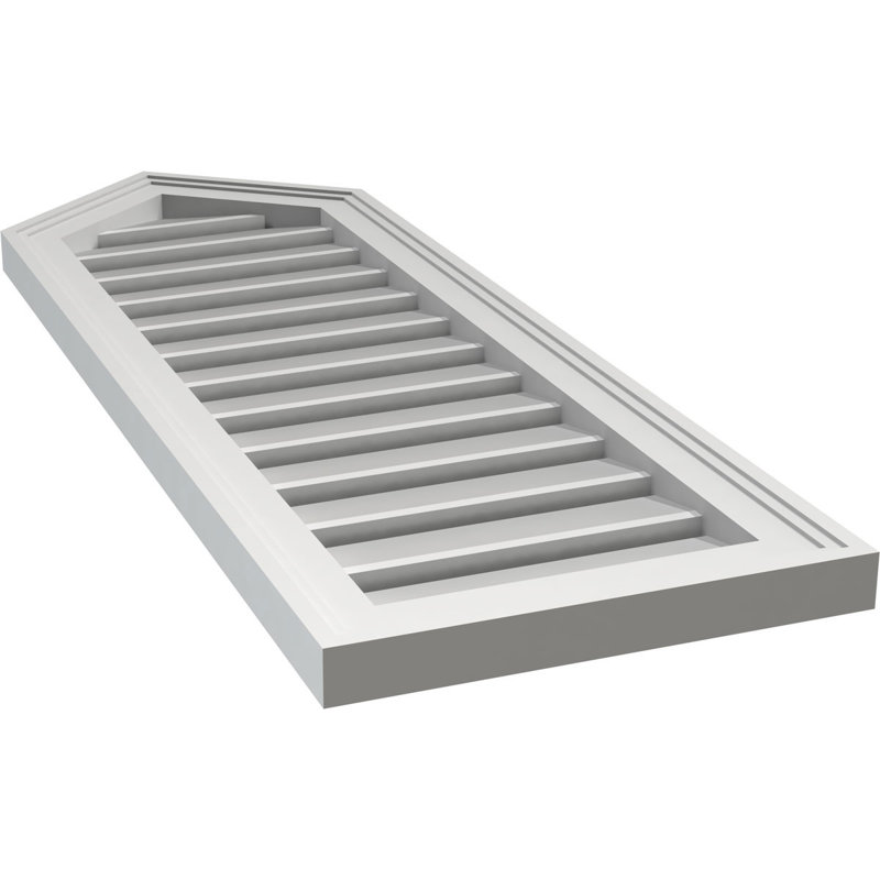 Pente fonctionnelle en uréthane à hauteur de sommet 10 po, brun clair apprêté, H 40 po x l 14 po x P 1,5 po