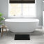 Tapis pour salle de bain réversible 100% coton 20 po x 30 po 20 po x 30 po - doux et confortable, lavable à la machine, à poils moyens, épais, 0,5 po-110366610