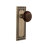 Mission Plate with Brown Porcelain Door Knob