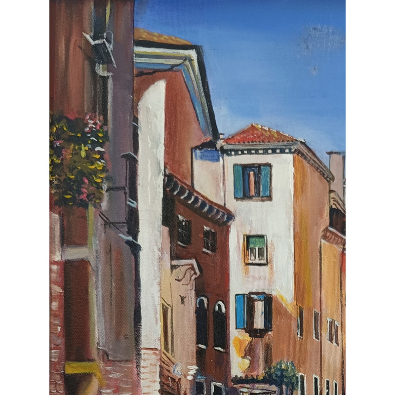 Vue de Venise | Acrylique sur toile | Par Prabhas Parappur