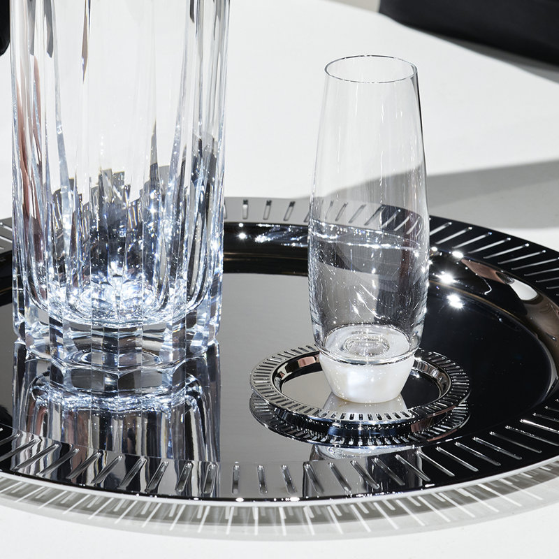 Sous-verres Striations, Argent