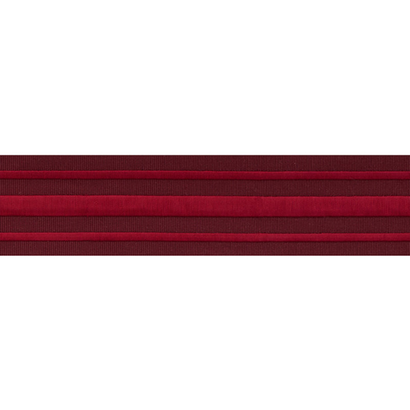 Schumacher x Miles Redd Military Stripe Tape, Red on Burgundy