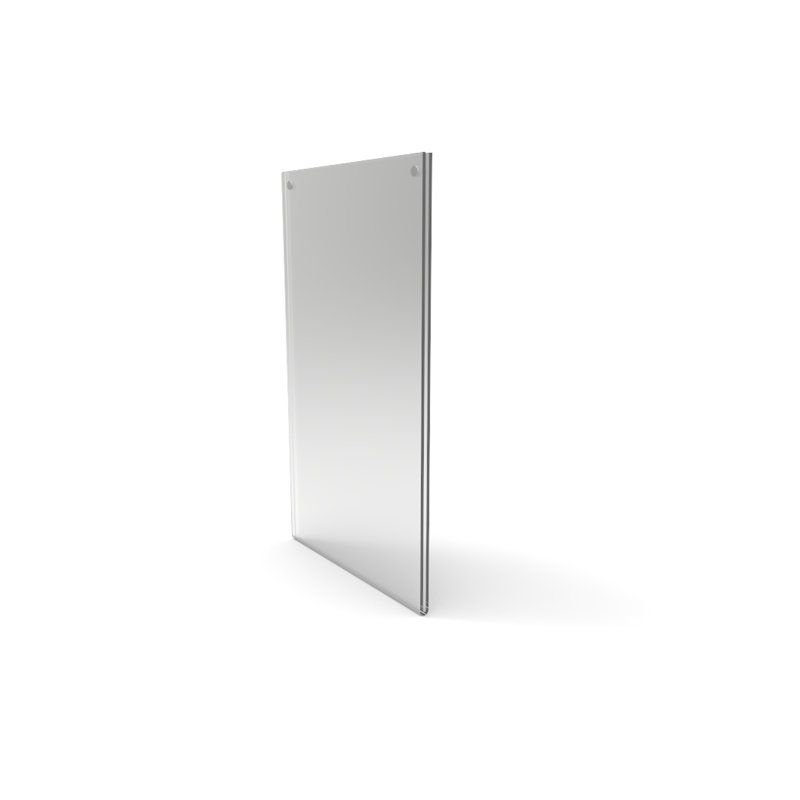 Clear Acrylic Wall Mounted Legal Size Literature Holder