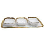 Mercer41 Benford Porcelain Divided Serving Dish