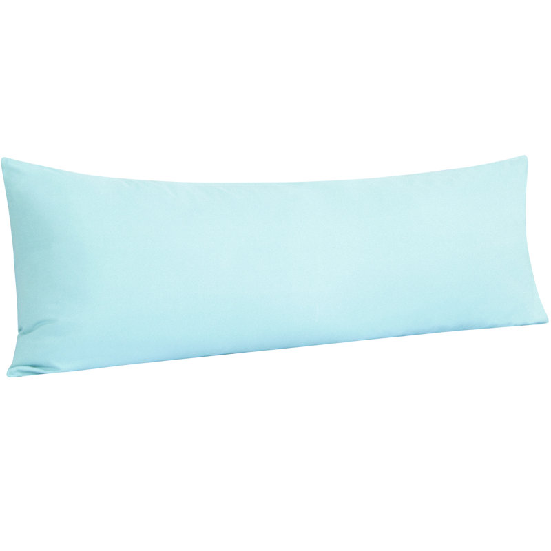 Body Pillow Cover, 1800 Brushed Microfiber Body Pillowcase with Envelope Closure - 20x54 Inches - NTBAY, Light Blue, 1