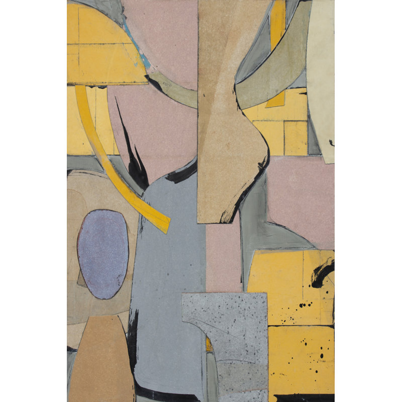 «Jetsam» par Rob Delamater - peinture sur toile tendue, H 12 po x l 8 po
