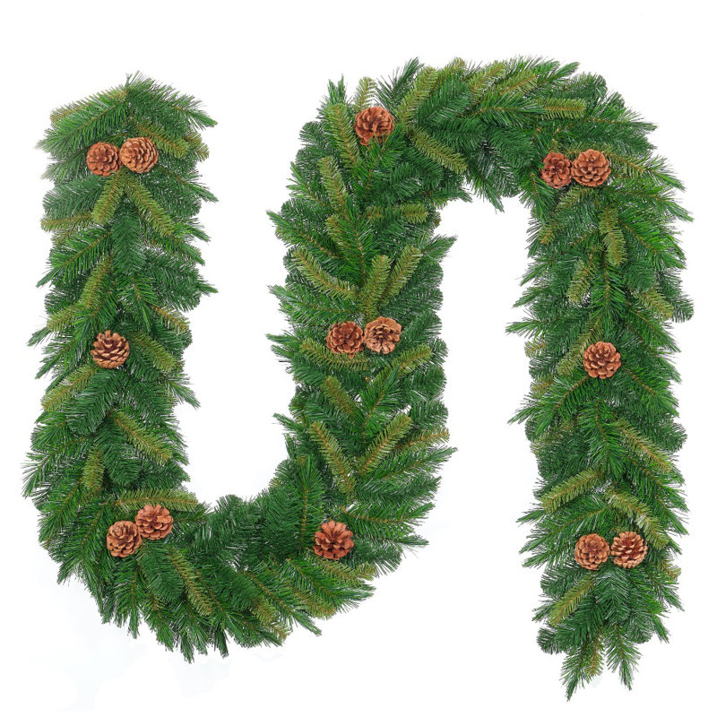 108'' in. Faux Pinecone Garland