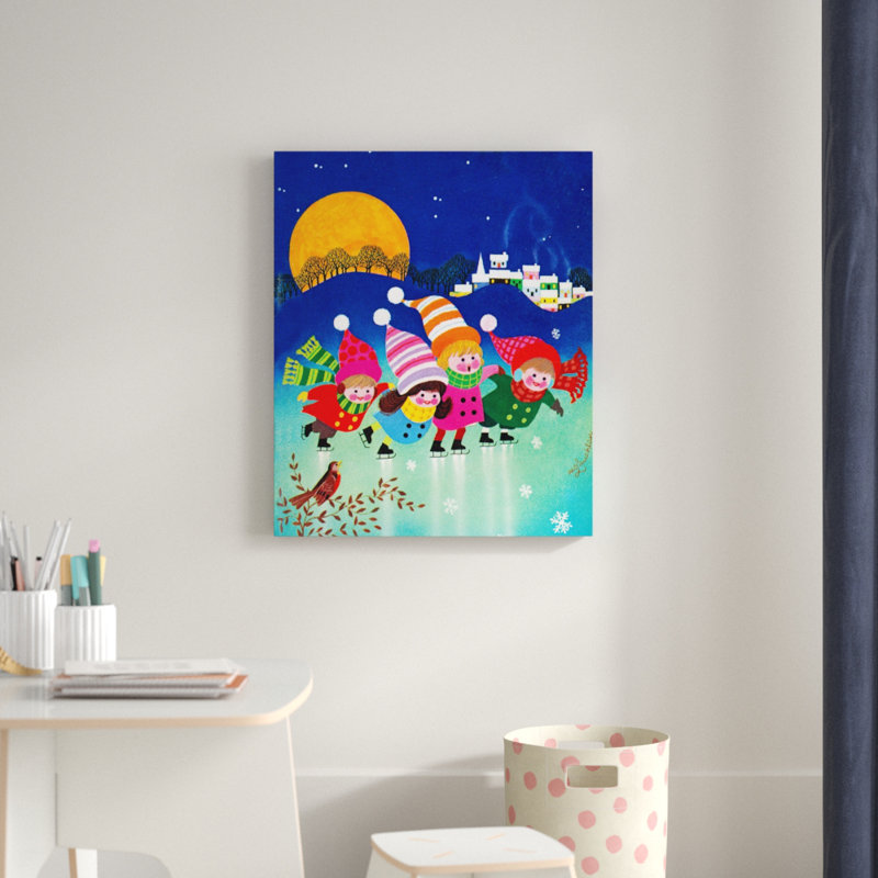 «Skating», impression sur toile tendue, H 36 po x l 30 po