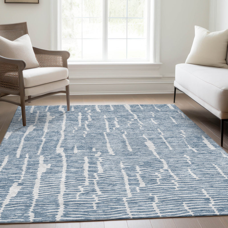 Malchow Washable Abstract Indoor / Outdoor Rug, Rectangle 8' x 10'