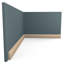 Wm827 - Moulure de bois franc d'arrêt moderne Americraft, P 3/8 po x l 1 1/4 po x L 96 po, aulne nuancé-96930372