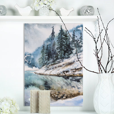 " Mountain Hill Reflected In Water "
