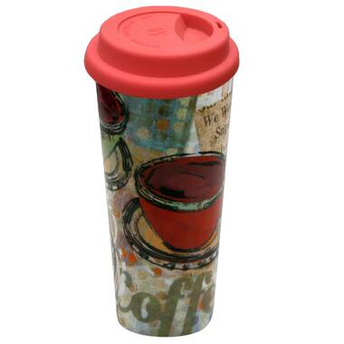 Mr. Coffee 16oz 3pk Stainless Steel Traverse Colorful Travel Mugs