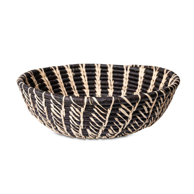 Raffia Stitched Basket