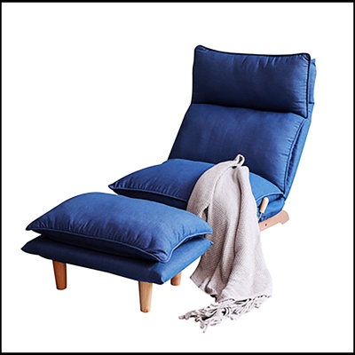Lazy Sofa Balcony Leisure Chair, Foldable Reclining Design for Ultimate Comfort and Space Efficiency in Bedroom or Living Room