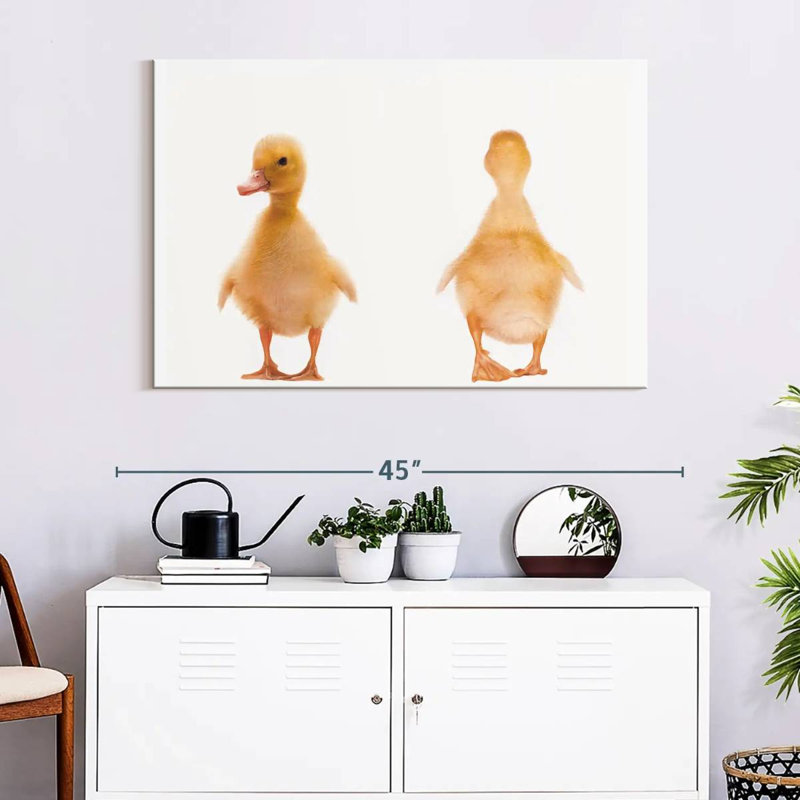 Portrait de canard à l'avant et à l'arrière, H 26 po x l 39 po