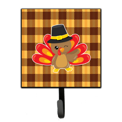 Organisateur de clé murale clin d’œil avec crochets clés thanksgiving turquie Barbieri
